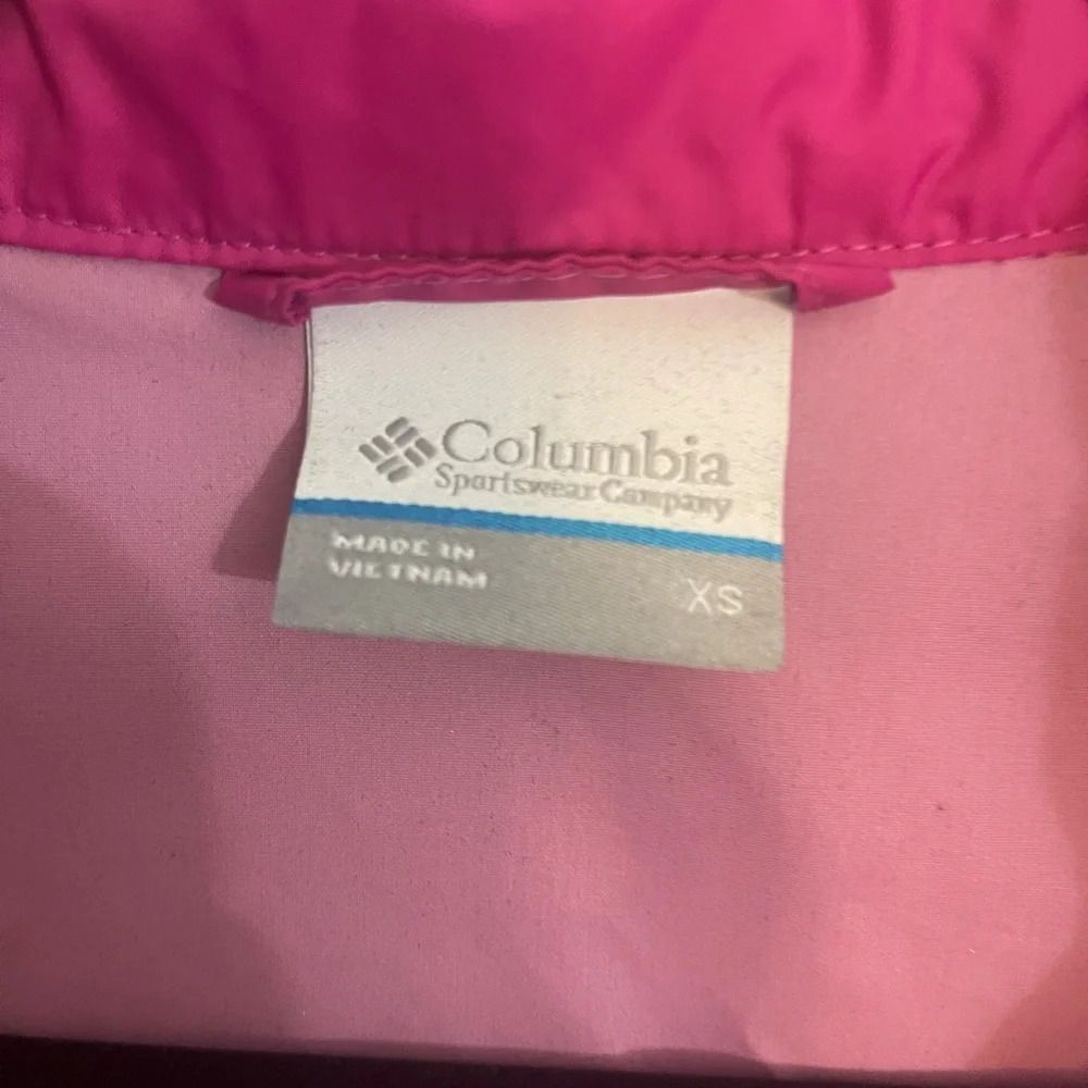 Columbia Pink rain coat size XS - Picture 2 of 4